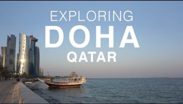 Expats Exploring the Corniche Doha Qatar