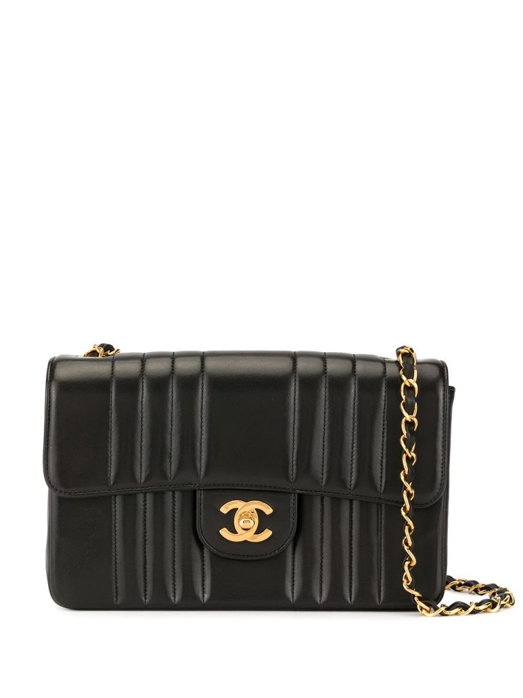 Chanel Pre-Owned حقيبة كتف مادموزيل 1992 - أسود