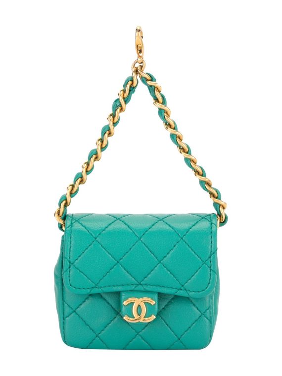 Chanel Pre-Owned حقيبة يد صغيرة 1989 - أزرق