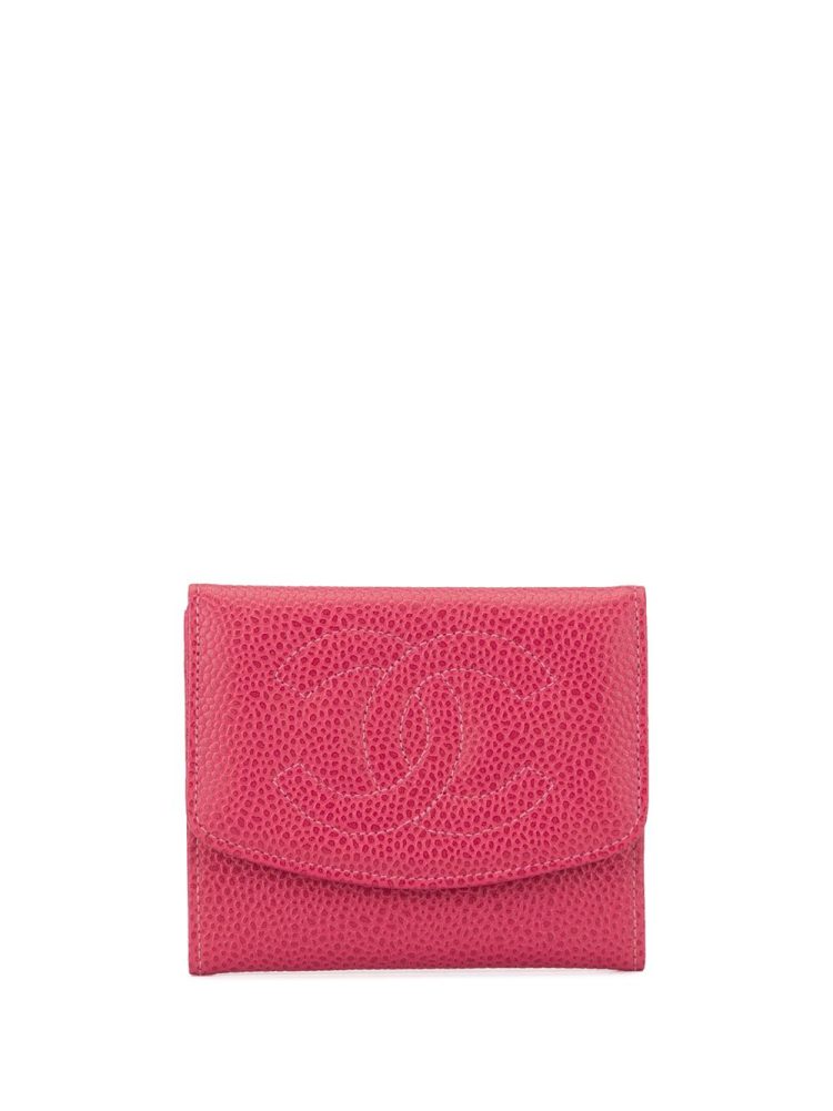 Chanel Pre-Owned محفظة بشعار CC 1997 - وردي