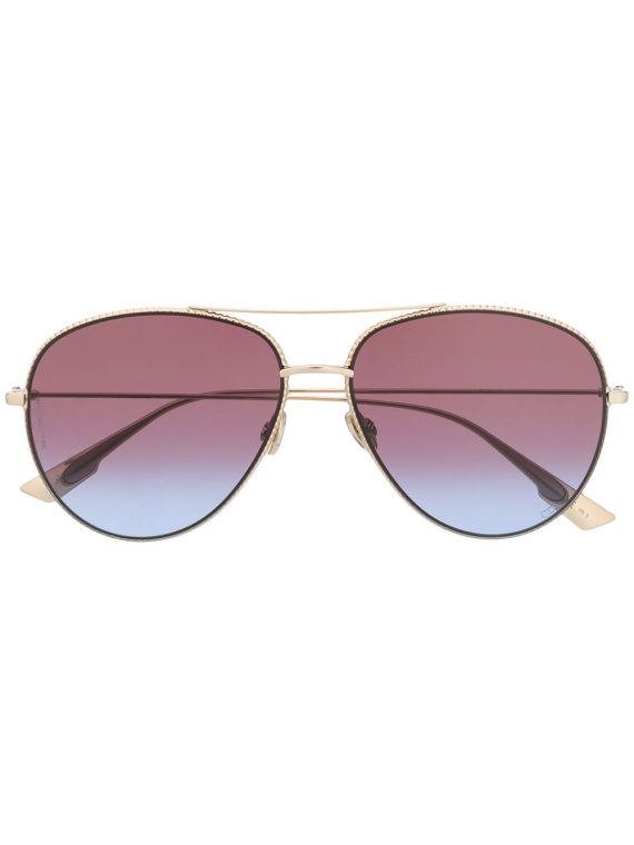 Dior Eyewear نظارة شمسية بإطار أفياتور - ذهبي