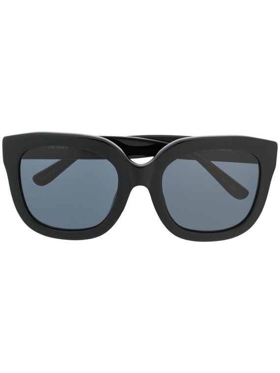 Linda Farrow نظارة شمسية كبيرة 'أتيكو 12' - أسود