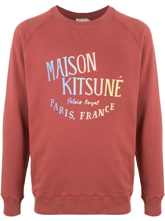 Maison Kitsuné تيشيرت مطبوع Address - أحمر