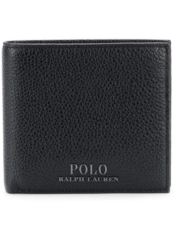 Polo Ralph Lauren المحفظة مربع قابلة للطي - أسود