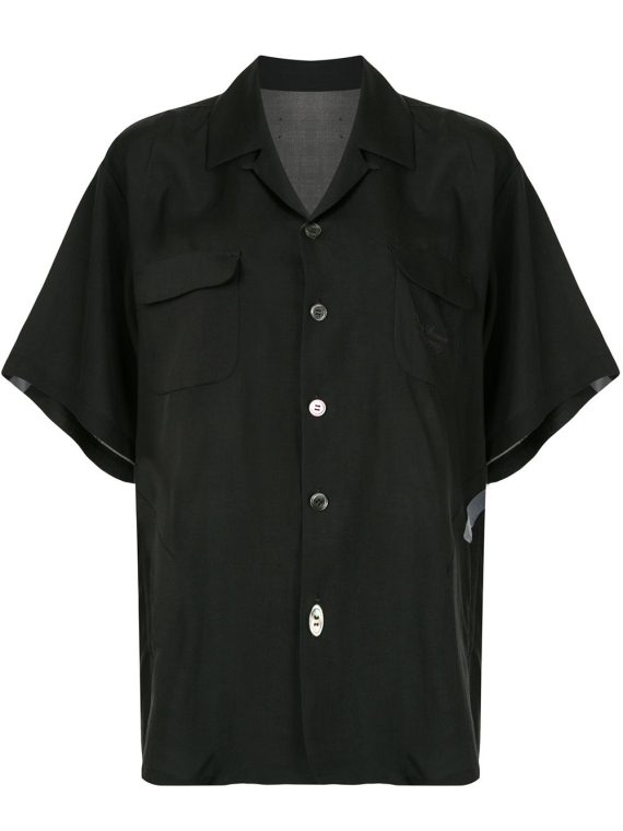 Undercover قميص بأكمام قصيرة وطبعة جرافيك - أسود