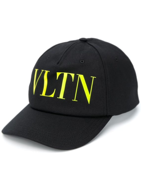 Valentino Garavani VLTN-print baseball cap - أسود