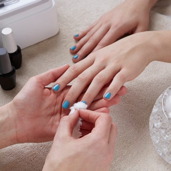Gelish Manicure And Pedicure Nails Art Ladies Salon Dubai UAE