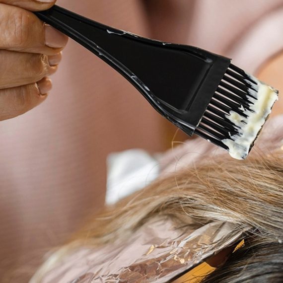 Hair Root Color With Paddle Dry At Spaces Salon And Spa Spaces Salon & Spa @ Mövenpick Hotel Jumeirah Village Triangle National Deal UAE