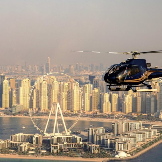 Up To One-Hour Helicopter Flying Tour At Falcon Aviation Services Falcon Aviation Services Dubai UAE