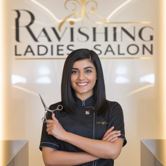 Classic Or Gelish Mani-Pedi Options Or Full Set Hand Acrylic Nails Ravishing Ladies Salon Dubai UAE