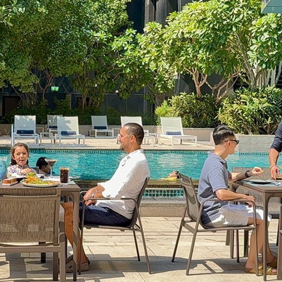 5* Saturday & Sunday Brunch W Beverages & Pool Access-child Or Adults SunGlo M @ 5* DoubleTree by Hilton Dubai M square Hotel Dubai UAE