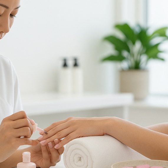 Buy Pamper Yourself With Classic Gelish Manicure And Pedicure Now at Special Price in QatarMegaDeals.com Pamper Yourself With Classic Gelish Manicure And Pedicure Ombre Beauty Salon - Dubai Land Dubai UAE