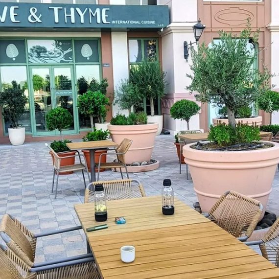 Mediterranean & International Breakfast Dining Experience Olive And Thyme Restaurant Dubai UAE