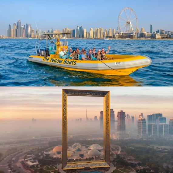 99 Minutes Premium Boat Tour + FREE Dubai Frame - Combo Attractions Special Offers