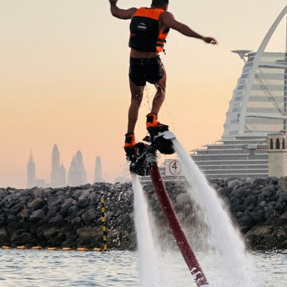 Experience 30-minute Flyboard Weekdays Or Weekend (burj Al Arab View) Nar JetSki Rental Dubai UAE