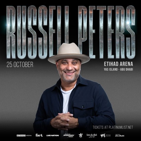 Live Nation Middle East Presents Russell Peters at Etihad Arena in Abu Dhabi Comedy Events