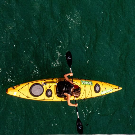 Kayaking at the sea at Old Mina Port - Qool Qatar Must-see attractions