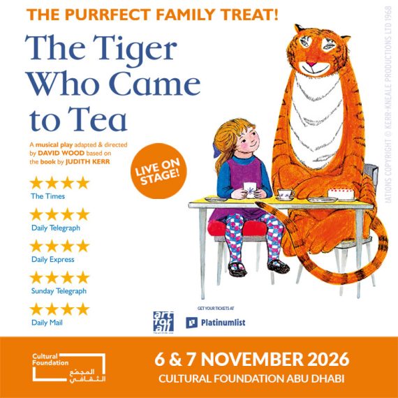 The Tiger Who Came To Tea at Cultural Foundation Abu Dhabi Shows and Theatrical Plays